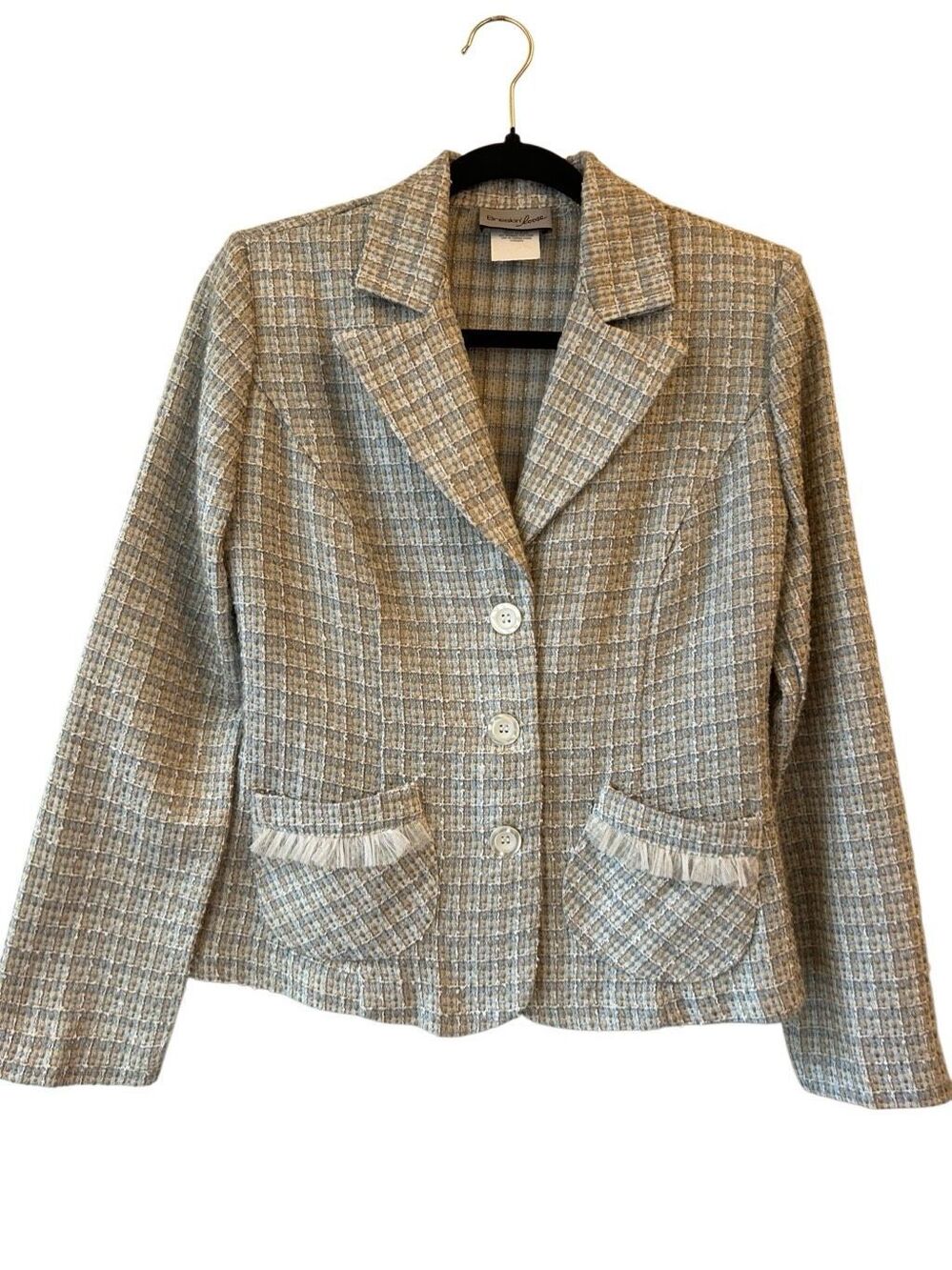 Vintage 90's Breakin' Loose Tweed Suit Set Sz 5/6 Y2K Academia Clueless School g - Picture 3 of 13